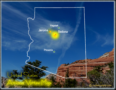 Vortexes in Sedona Arizona Vortex Map