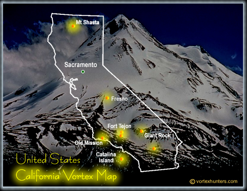 Vortexes in California | Free Vortex Map and GPS locations